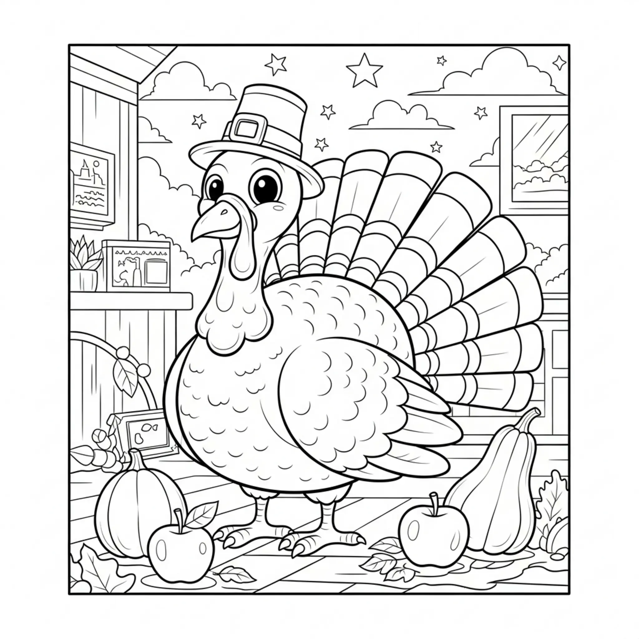 Hard Realistic Ringed Planet In Outer Space Coloring Page coloring page printable