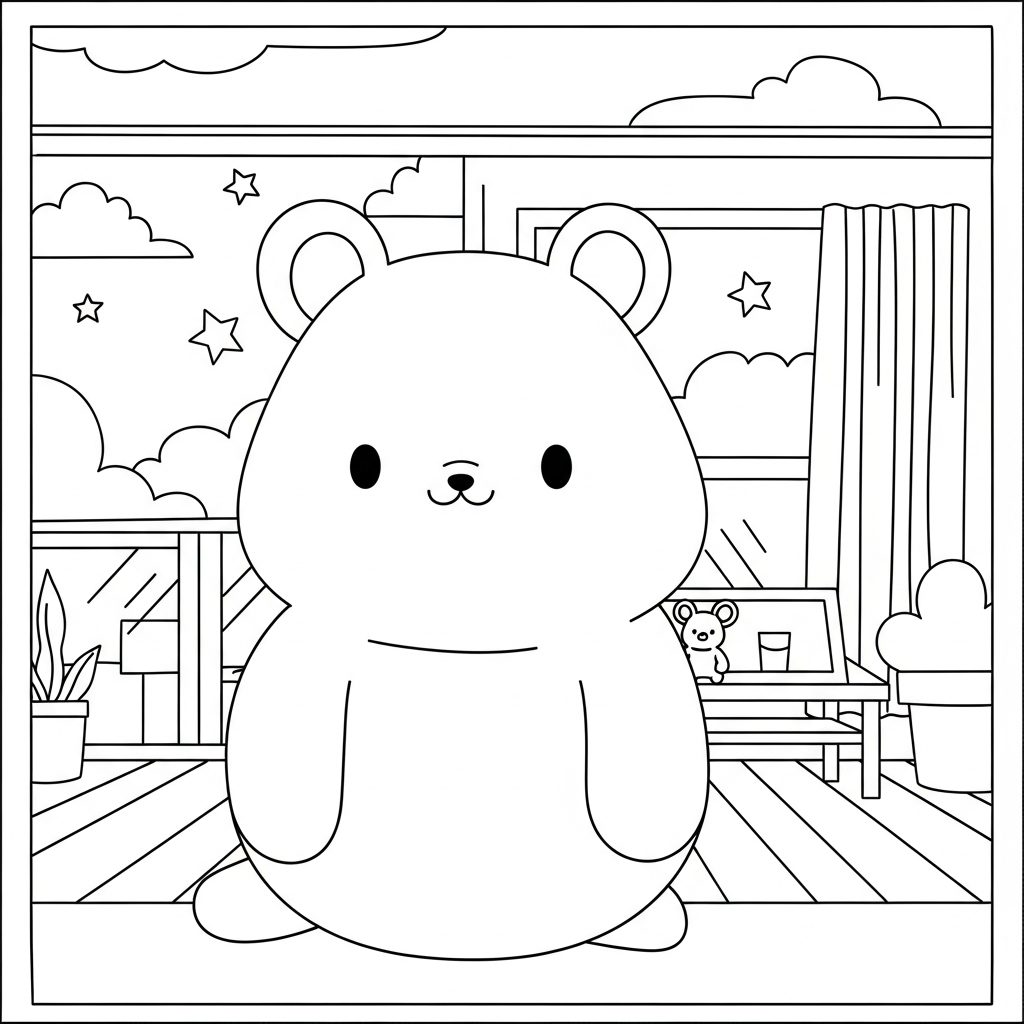 Fun and Easy Zigzag Lines Abstract Art Coloring Page coloring page